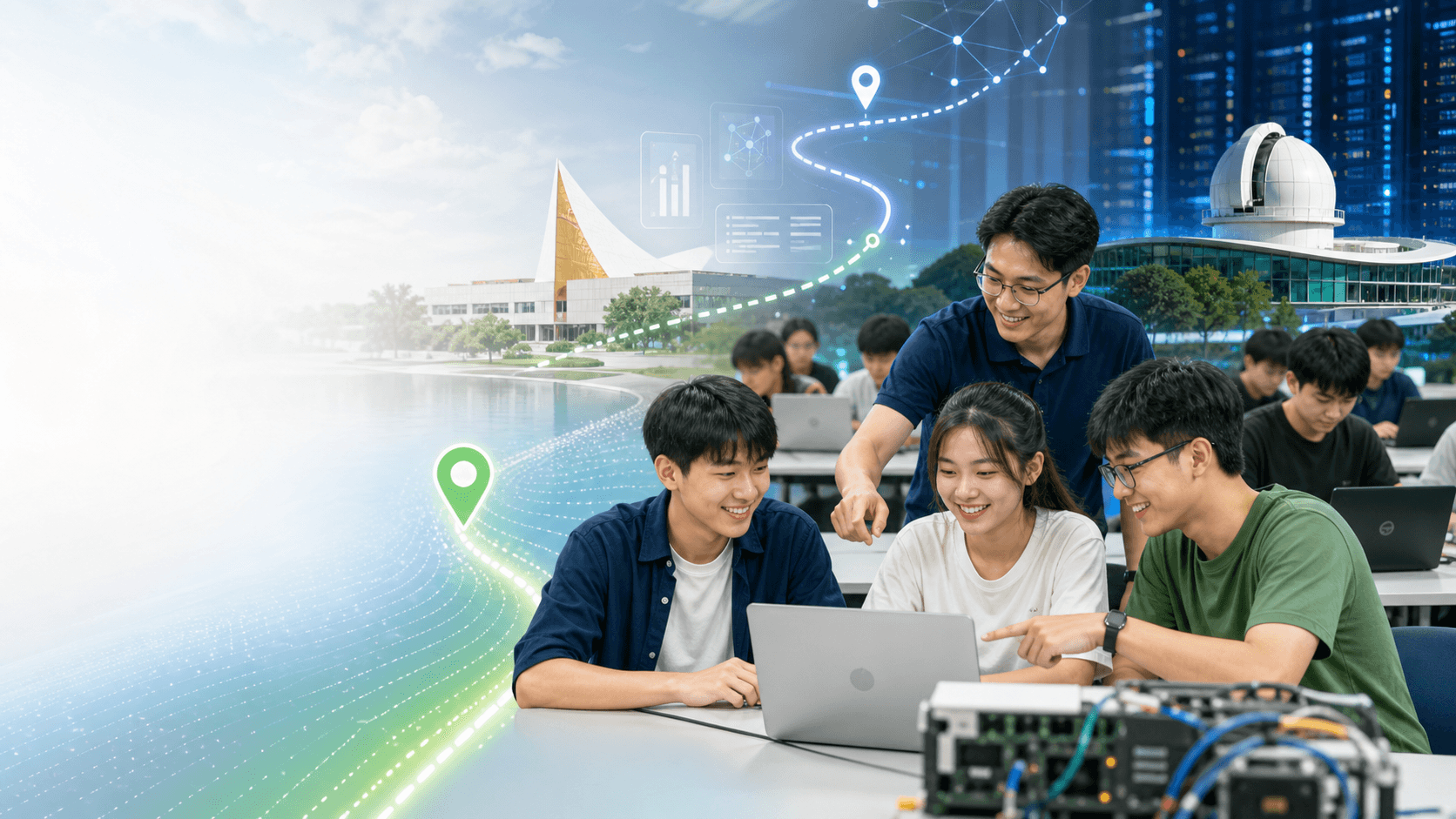 ผู้เรียนใช้ notebook ในกิจกรรม LANTA HPC Experience Day